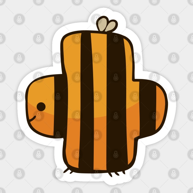 Bee Positive Sticker by huebucket